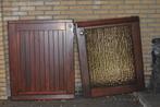 dubbele merbau voordeur, Ophalen, Gebruikt, 80 tot 100 cm, Buitendeur