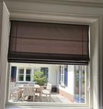Taupe vouwgordijnen, Huis en Inrichting, Ophalen, Gebruikt, 100 tot 150 cm, Overige kleuren