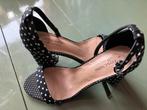 Pumps sandalen polkadot 41, Kleding | Dames, Schoenen, Zwart, Zo goed als nieuw, Sandalen of Muiltjes, Ophalen of Verzenden