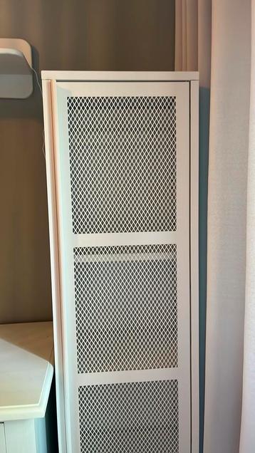 Ikea ivar kast met deur wit draadwerk 40x30x160 - afbeelding 2