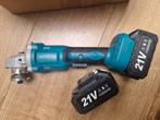 Haakse Slijper 2x ACcu + oplader Nieuw, Ophalen of Verzenden, Zo goed als nieuw, 1000 watt of meer, Haakse handslijpmachine