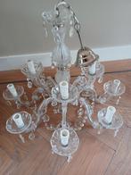 Mooie glazen kroonluchter 12 lamps, Glas, Zo goed als nieuw, Ophalen, Klassiek
