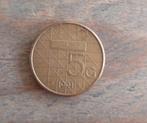 5 gulden munt Nederland 1991, Ophalen of Verzenden, Koningin Beatrix, 5 gulden, Losse munt