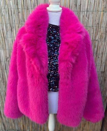 Fucsia roze bontjas, verschillende maten beschikbaar voor biedingen