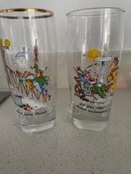 Twee Duitse bierglazen 0,5L met cartoon opdruk, Ophalen of Verzenden, Zo goed als nieuw, Bierglas