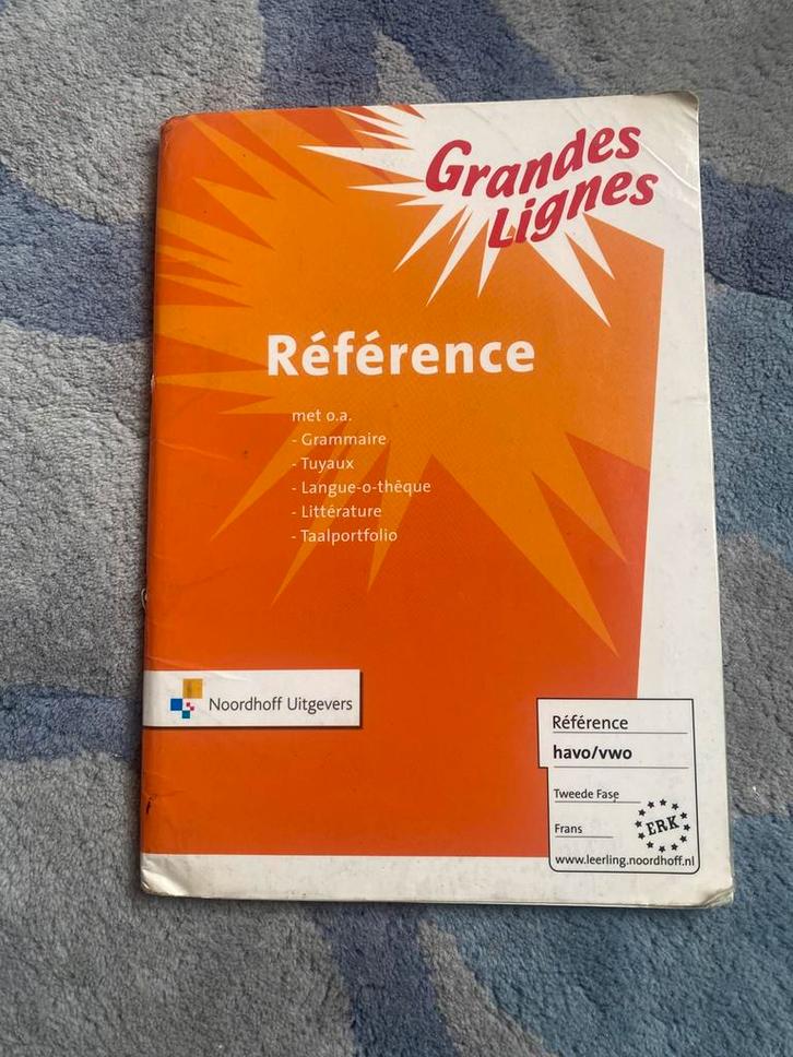 HAVO/VWO frans schoolboek Grandes Lignes Reference, Boeken, Schoolboeken, Zo goed als nieuw, Frans, HAVO, Ophalen of Verzenden