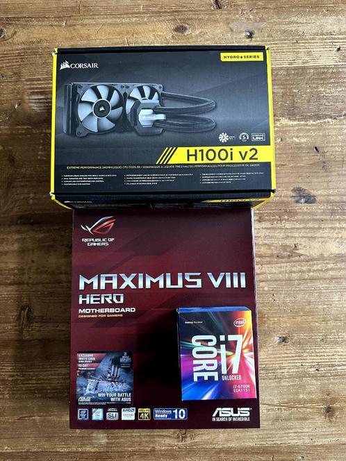 ASUS Z170 + Intel Core i7 + Corsair 32GB + Corsair H100i v2, Computers en Software, Moederborden, Zo goed als nieuw, Intel, DDR4