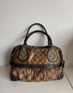 Authentieke vintage jaren 90 bruine handtas van Gucci, Ophalen of Verzenden, Gebruikt, Bruin, Handtas