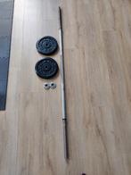 Gold's Gym halter set (barbell + gewicht schijven), Sport en Fitness, Fitnessmaterialen, Ophalen, Zo goed als nieuw, Halterset