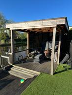 Douglas overkapping compleet met lamellen en verlichting, Ophalen, Gebruikt, Veranda