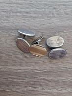 3 zilveren manchetknopen, Ophalen of Verzenden, Zo goed als nieuw, Zilver