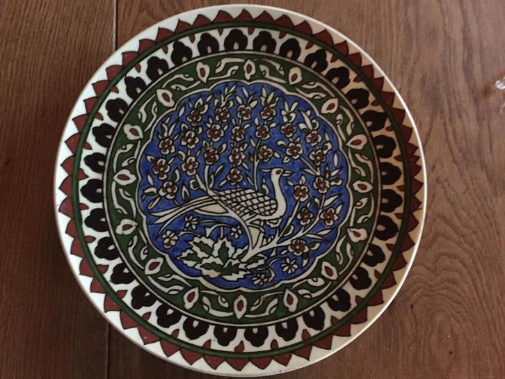 Jordaans bord uit Amman, 1990, Antiek en Kunst, Antiek | Keramiek en Aardewerk, Ophalen of Verzenden