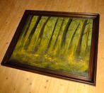 Expressionistisch Schilderij met heel veel bomen., Ophalen of Verzenden