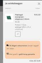 Plaktegel Evergreen 7 stuks - voor keuken etc, Doe-het-zelf en Verbouw, Tegels, Overige materialen, Wandtegels, Nieuw, Ophalen of Verzenden