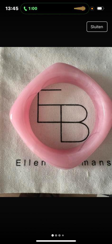 Ellen beekmans hars bangle lichtroze, Sieraden, Tassen en Uiterlijk, Uiterlijk | Cosmetica en Make-up, Zo goed als nieuw, Lippen