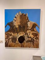 Frank Premsela Schilderij Schedel 1988 Groot Formaat, Ophalen