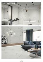 Nieuwe Keramische vloertegels White Marble 60x120 glans, Wit, Overige typen, Nieuw, Minder dan 10 m²