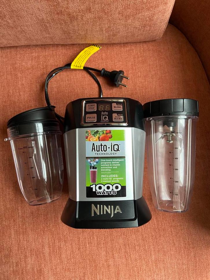 Blender - Nutri Ninja BL480EU, Witgoed en Apparatuur, Blenders, Zo goed als nieuw, Blender to go, Ophalen