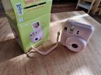 Instax 12 Roze + Polaroid Camera met Film, Compact, Ophalen of Verzenden, Zo goed als nieuw, Fuji
