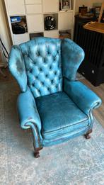 Chesterfield Look-a-Like Fauteuil, Huis en Inrichting, Fauteuils, Ophalen, Gebruikt, Leer, 75 tot 100 cm