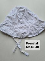 Prenatal wit zomer hoedje  Mt 46-48, Kinderen en Baby's, Babykleding | Petten en Hoeden, Maat 50, Meisje, Ophalen of Verzenden