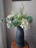 Zwarte houten Nepal vaas, Huis en Inrichting, Overige materialen, Zwart, Nieuw, Ophalen of Verzenden