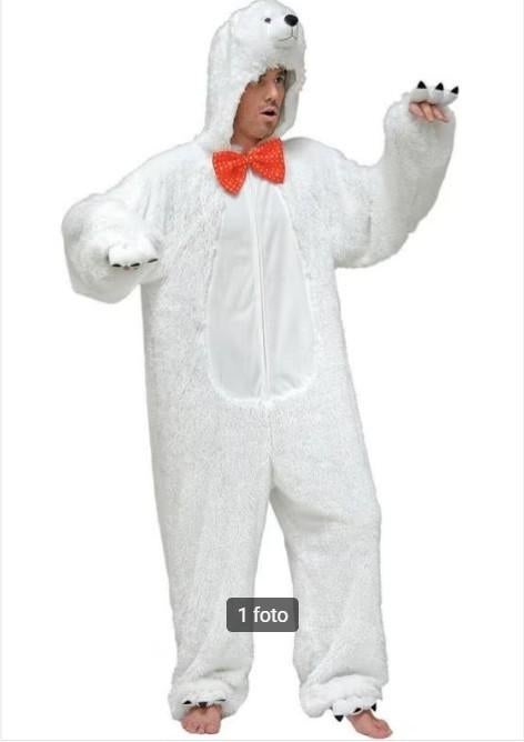 IJSBEREN VERKLEEDPAK ALS NIEUW, Kleding | Heren, Carnavalskleding en Feestkleding, Maat 52/54 (L), Carnaval, Verzenden, Zo goed als nieuw