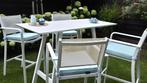 Bar/tuinset van Beach 7 collectie, Tuin en Terras, Tuinsets en Loungesets, Ophalen, 4 zitplaatsen, Aluminium, Zo goed als nieuw