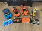 Lepin mc laren , porsche , bugatti , hijskraan., Ophalen of Verzenden, Gebruikt, Overige merken