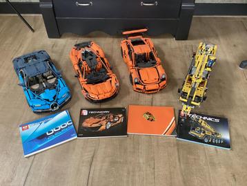 Lepin mc laren , porsche , bugatti , hijskraan. beschikbaar voor biedingen