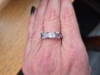 925 Zilver Ring Amethist/Topaas, Certificaat, Gebruikt, Ophalen of Verzenden, 17 tot 18, Met edelsteen