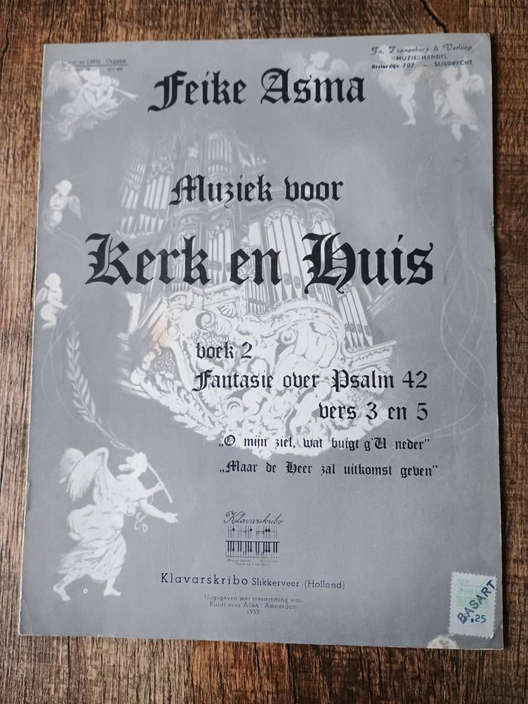 Klavarskribo Feike Asma Psalm 42, Ophalen of Verzenden, Gebruikt, Religie en Gospel