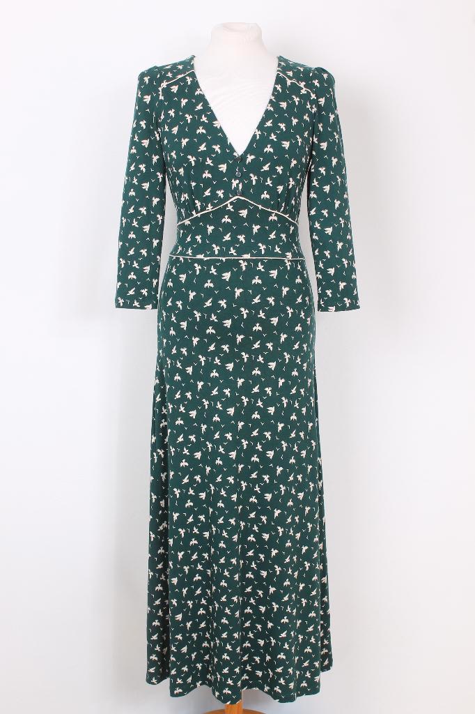 Maxi jurk van KING LOUIE maat M, Kleding | Dames, Jurken, Zo goed als nieuw, Maat 38/40 (M), Groen, Onder de knie, Verzenden