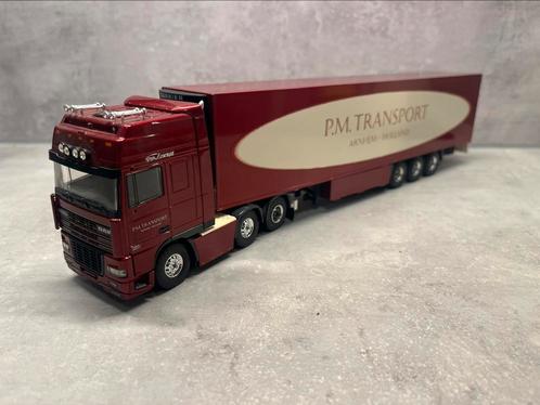 Tekno DAF 95 XF P.M. Transport Vrachtwagen Combinatie 1:50, Hobby en Vrije tijd, Modelauto's | 1:50, Zo goed als nieuw, Bus of Vrachtwagen