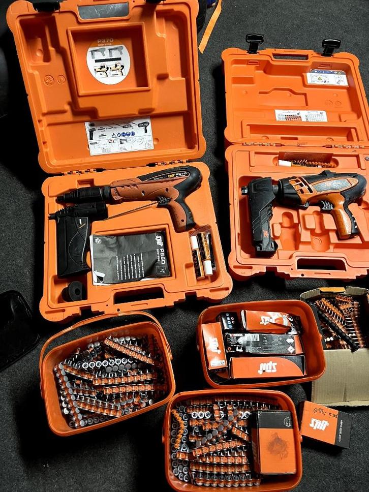 Split schieterhamers + toebehoren, Doe-het-zelf en Verbouw, Gereedschap | Handgereedschap, Zo goed als nieuw, Ophalen of Verzenden