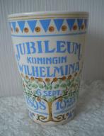 Jubileum beker Wilhelmina - 't is Oranje 't blijft Oranje .., Ophalen of Verzenden, Gebruikt, Nederland, Servies