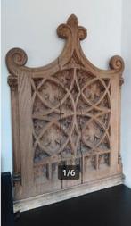 Prachtig oud houten paneel gotiek kerk, Ophalen