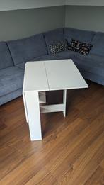 Inklapbare tafel wit, Huis en Inrichting, 50 tot 100 cm, 100 tot 150 cm, Rechthoekig, Vier personen