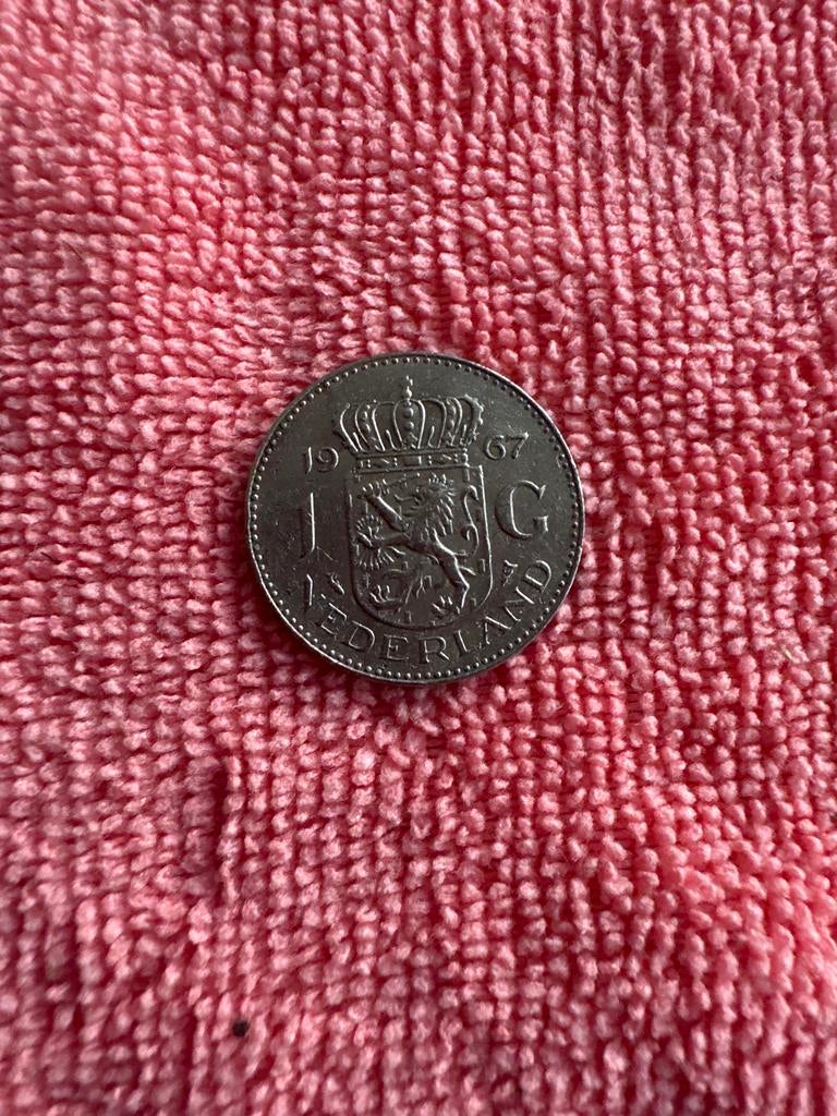 Zilveren Gulden 1967 - Koningin Juliana, Postzegels en Munten, Munten | Nederland, 1 gulden, Koningin Juliana, Zilver, Ophalen of Verzenden