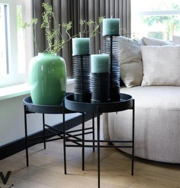 Vase The Wolrd Bijzet tafeltje  Pasta M black Ø43 x H47 cm beschikbaar voor biedingen