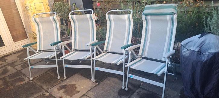Ducdalf alluminium camping stoelen, Tuin en Terras, Tuinstoelen, Gebruikt, Aluminium, Ophalen