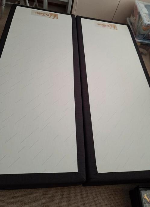 Boxspring 160/200, antracietgrijs met of zonder matras, Huis en Inrichting, Slaapkamer | Boxsprings, Gebruikt, 160 cm, Tweepersoons