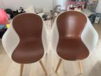2 Bo-concept kuipstoelen, Ophalen of Verzenden, Zo goed als nieuw, Wit, Leer