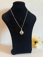 S124/Grote Zilveren KARL LAINE kristal ketting Finland, Sieraden, Tassen en Uiterlijk, Verzenden, X, Zilver, Zilver