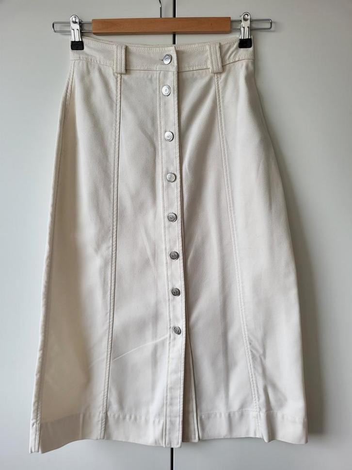 Nieuwe Ganni cremekleurige maxi rok maat 34, Kleding | Dames, Rokken, Nieuw, Maat 34 (XS) of kleiner, Overige kleuren, Onder de knie