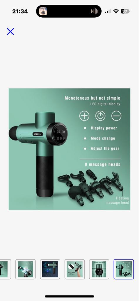 Massage Gun - Krachtige spierontspanning!, Sport en Fitness, Massageproducten, Zo goed als nieuw, Apparaat, Ophalen of Verzenden