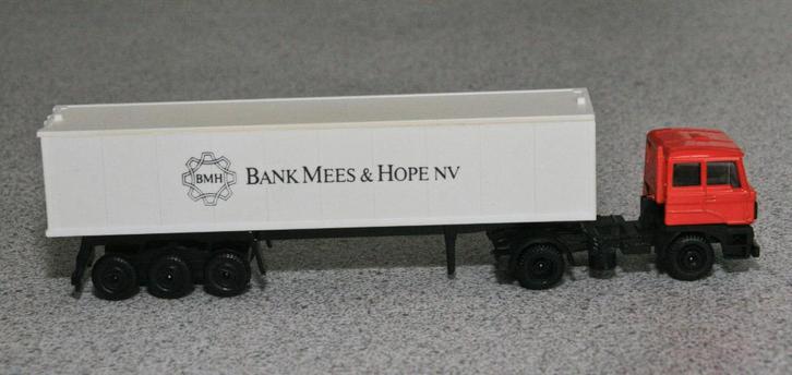 Daf vrachtwagen met reclame Bank Mees & Hope. Efsi, Hobby en Vrije tijd, Modelauto's | 1:87, Bus of Vrachtwagen, Ophalen of Verzenden