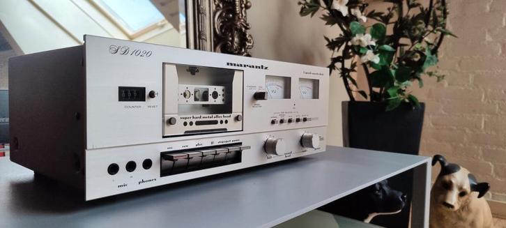 Marantz SD1020 Stereo 2-Speed Cassettedeck - Champagne Gold., Audio, Tv en Foto, Cassettedecks, Enkel, Marantz, High speed dubbing