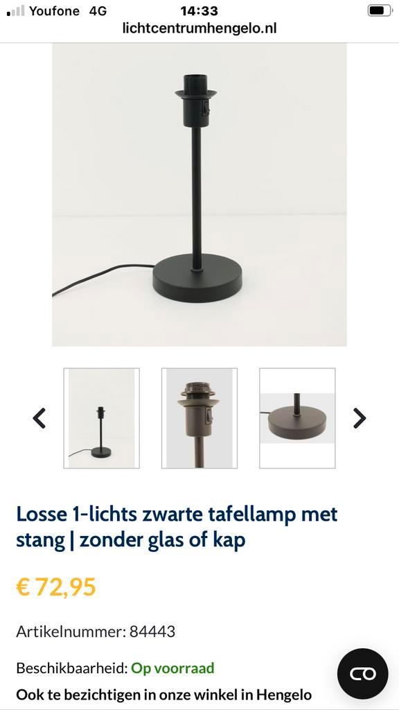 Partij tafellampjes Good&Mojo - 100 stuks. 50 om 50., Huis en Inrichting, Lampen | Tafellampen, Nieuw, Minder dan 50 cm, Kunststof