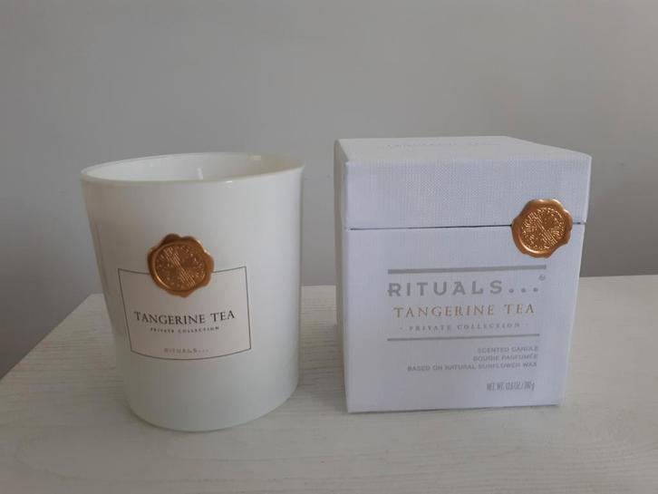 Rituals Tangerine Tea geurkaars LIMITED EDITION, Huis en Inrichting, Woonaccessoires | Kandelaars en Kaarsen, Nieuw, Kaars, Minder dan 25 cm